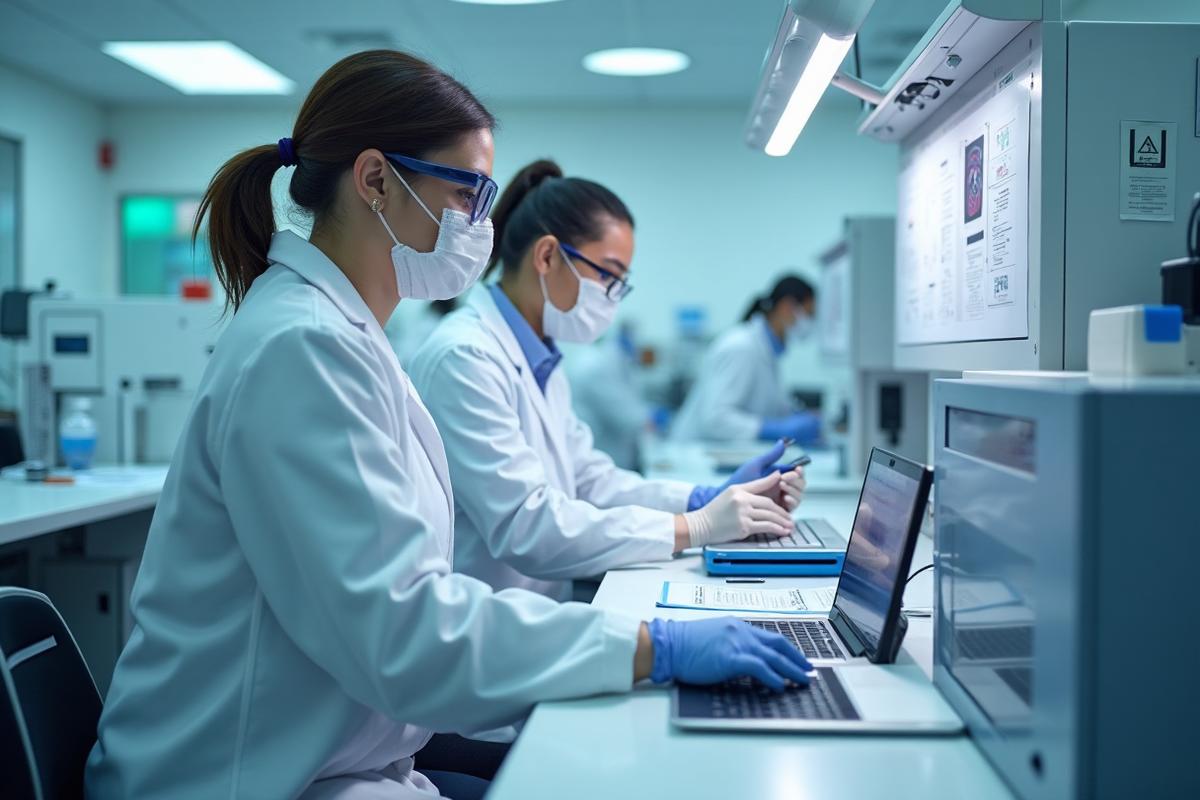 Advanced tissue processing laboratory with sterile equipment and protocols